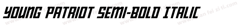 Young Patriot Semi-Bold Italic字体转换